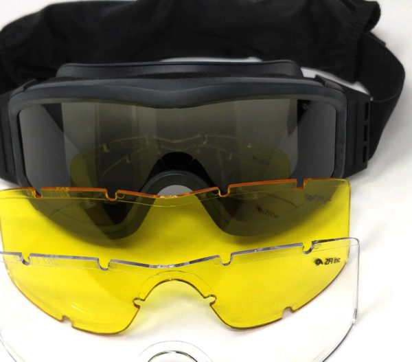 KIRO Goggle for Shooting and Tactical Environments with 3 Types of Lenses 10