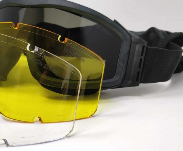 KIRO Goggle for Shooting and Tactical Environments with 3 Types of Lenses 14 scaled 1