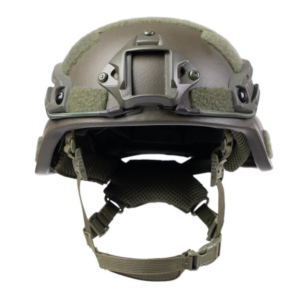 KIRO KB MG23 V1 MICH Tactical Helmet protection NIJ Level 3A Military V2.5 olive green front view