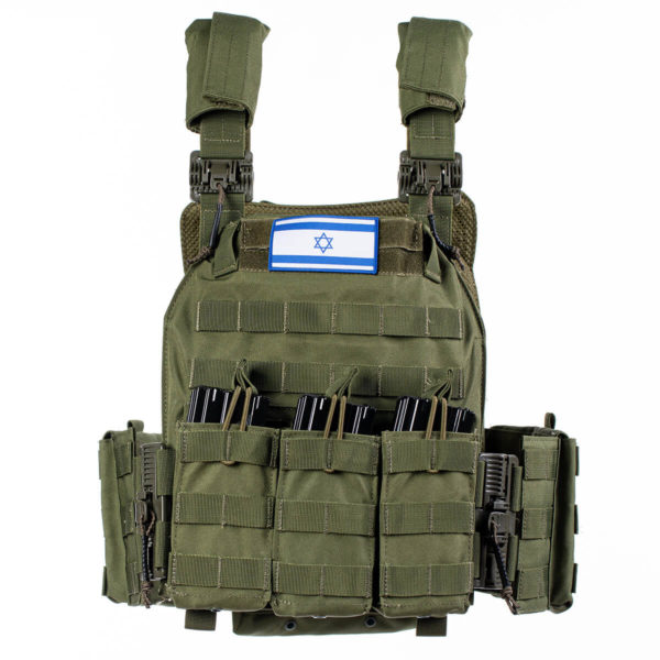 KIRO KP VEST 23 g plate carrier vest without side pouches and Israel Patch