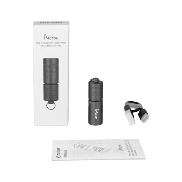 iMorse Gunmetal Grey Keyring flashlight olight 006