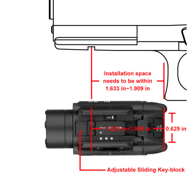 tactical flashlight pl 3s valkyrie rail mount Olight 003