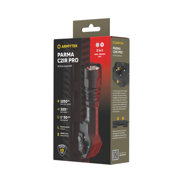 AT F09804CIR armytek parama c2ir pro infra red flashlight