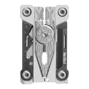 אולר מתקפל שטוח NexTool Silver Blade E30 סגור בגודל כרטיס אשראי
