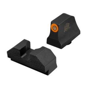 כוונות לילה XS Minimalist בגובה משתיק לגלוק &mdash; כוונת חזית גבוהה עם טבעת כתומה