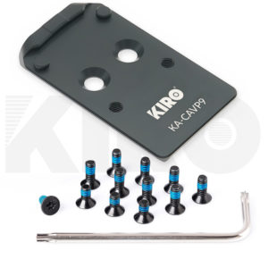 תושבת KIRO KA-CAVP9 לכוונות Holosun 407C, 507C ו-Osight C עבור HK VP9 OR, עם ברגי ההתקנה