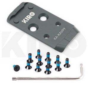 תושבת KIRO KA-KAVP9 לכוונות Holosun 407K, 507K ו-EPS עבור HK VP9 OR, עם ברגי ההתקנה